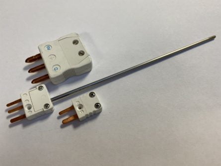 PT100 miniature male connector